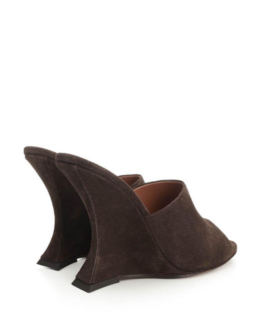 Paris Texas Brown Mules
