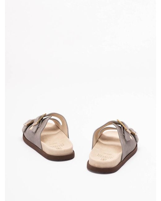Brunello Cucinelli Brown Sliders for men