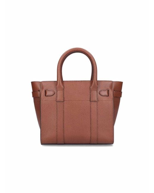 Borsa Mini di Mulberry in Brown