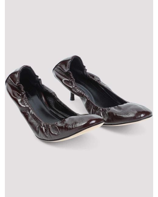 Phoebe Philo Metallic Low Pucker 45 Pumps