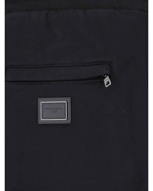 Dolce & Gabbana Blue Straight Track Pants for men
