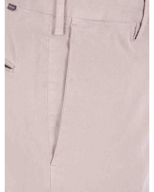 Incotex Pink Chino Slim Fit Trousers for men