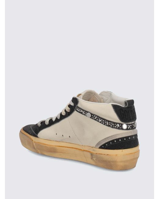 Golden Goose Deluxe Brand Brown Mid Star Sneakers In Nappa E Suede