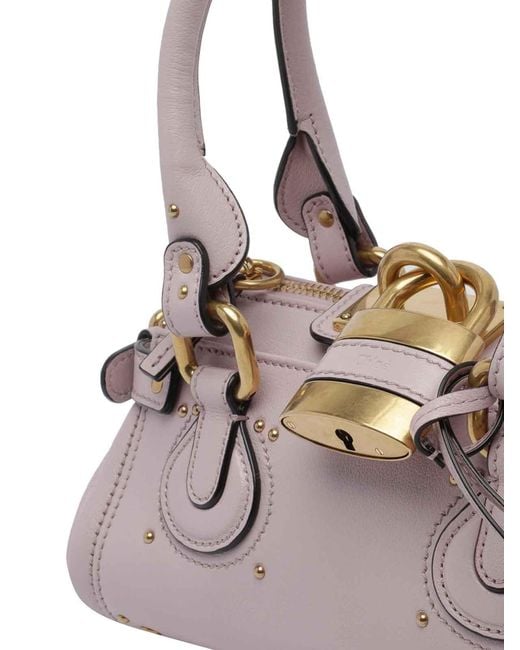 Chloé Pink E Light Lilac Small Paddington Handbag
