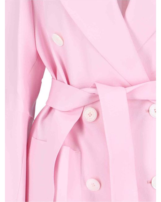 Setchu Pink Double-breasted Blazer