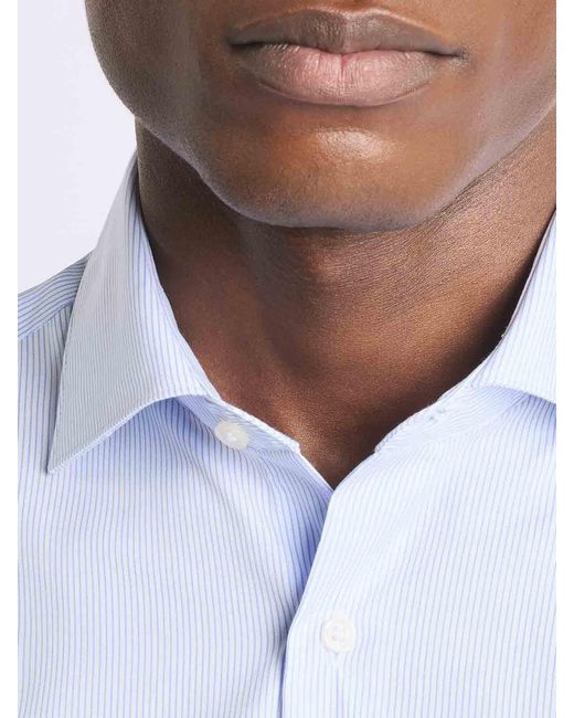 Fay Blue Travel Shirt French Neck for men