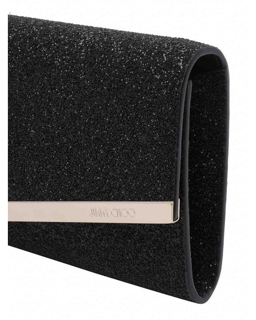 Jimmy Choo Black Emmie Clutch