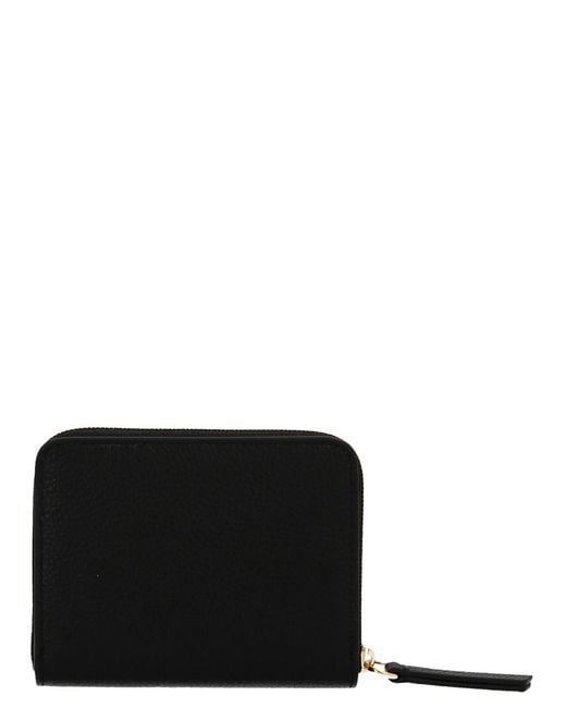 Mulberry Black Plaque Wallet Logo