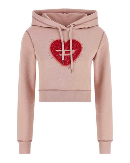 DIESEL Pink F-Slimmy-Hood-S5 Hoodie
