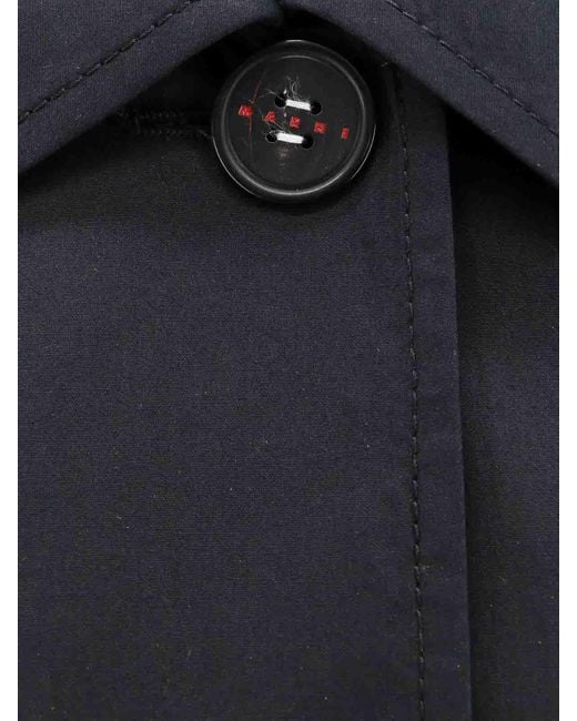 Marni Blue Cotton Coat