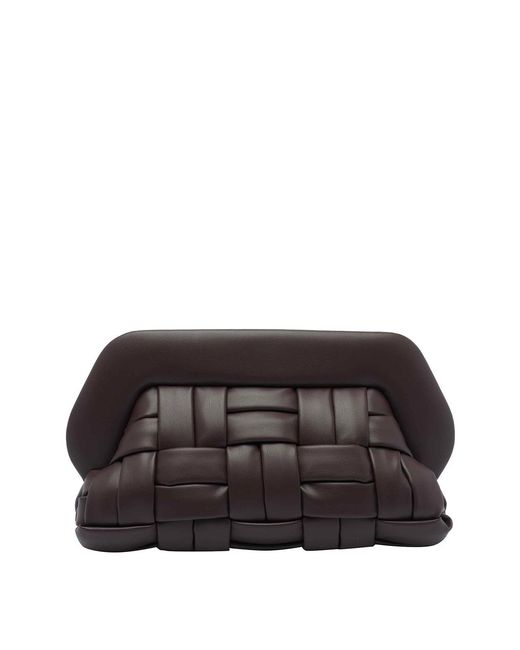 THEMOIRÈ Black Bios Weaved Clutch