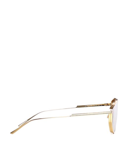 Bottega Veneta Brown Classic Aviator Sunglasses