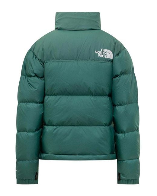 The North Face Green Down Jacket With Logo