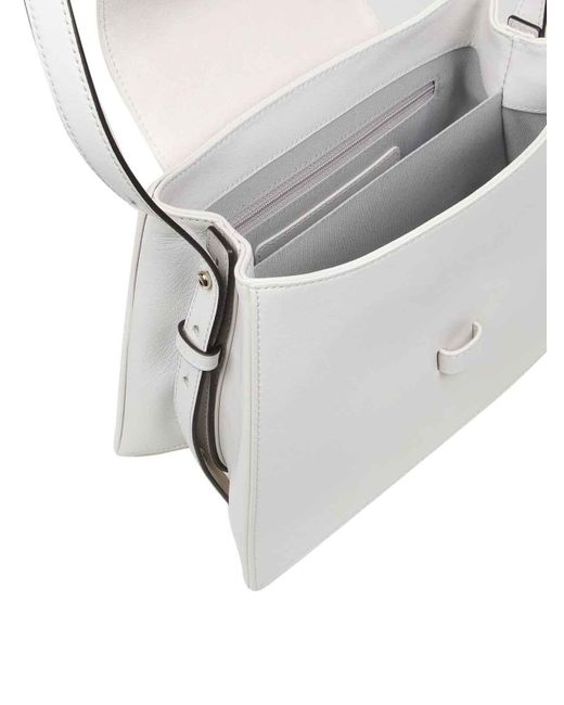 Furla White Nuvola Shoulder Bag