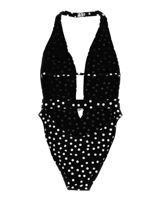 Dolce & Gabbana Black One-piece Swimsuit