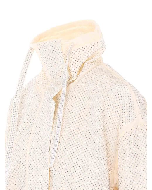 Pinko White Babette Jacket With Frontal Closure