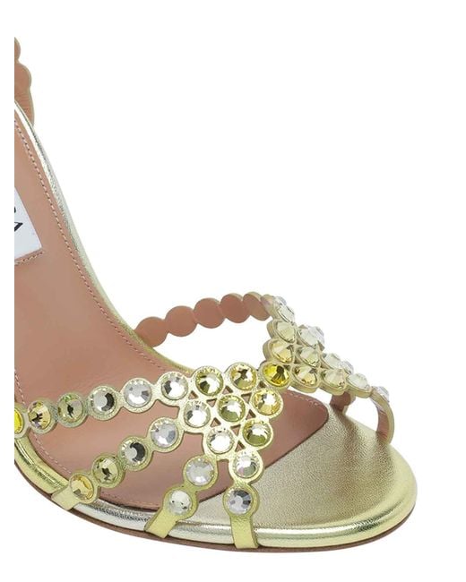 Aquazzura Metallic Tequila Pump Sandals