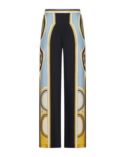 LaDoubleJ Blue Silk Club Trousers