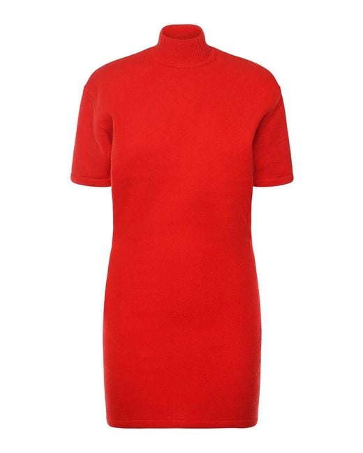 Jacquemus Red Dresses Wool
