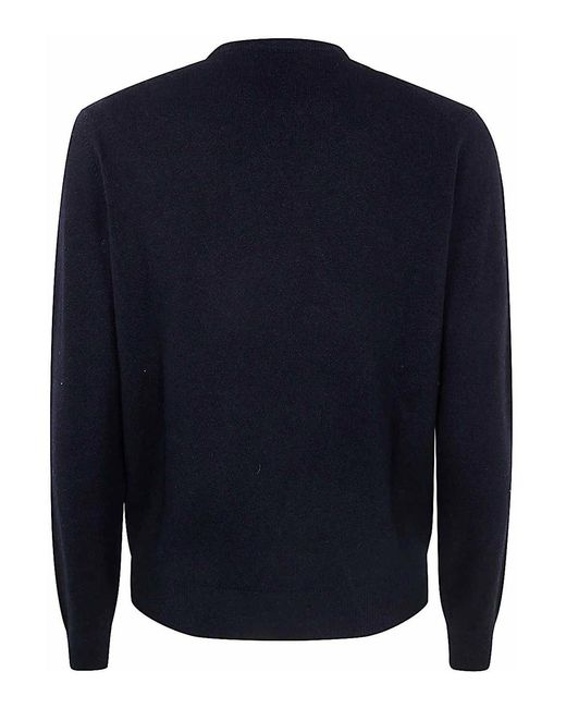 FILIPPO DE LAURENTIIS Blue Long Sleeves Round Neck for men