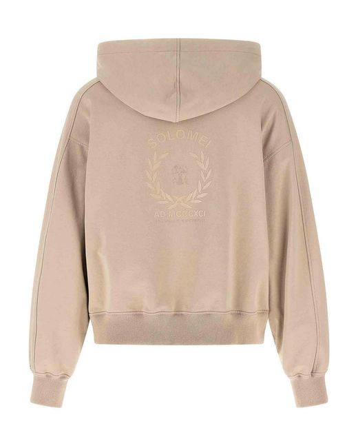 Brunello Cucinelli Natural 'Solomei Ad Mcccxci' Hoodie