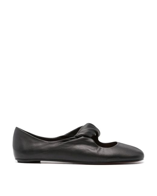 McQueen Black Leather Shoes