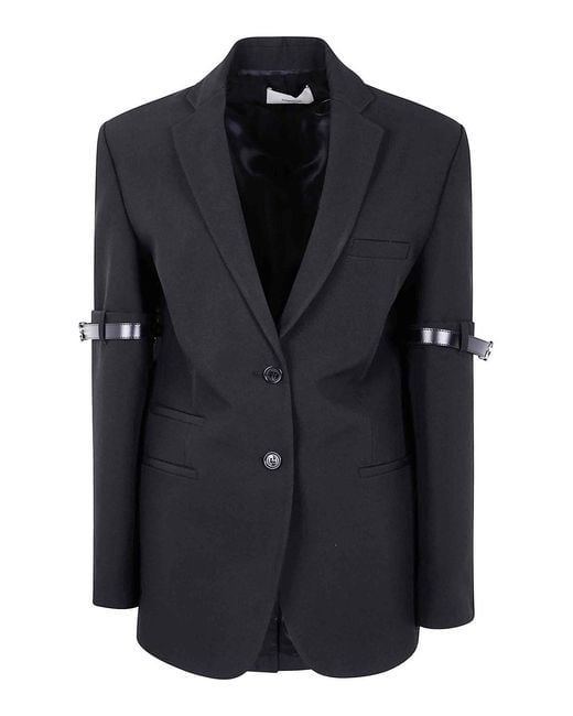 Coperni Black Logo Belted Blazer