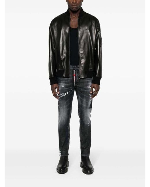 DSquared² Black Skinny Jeans for men