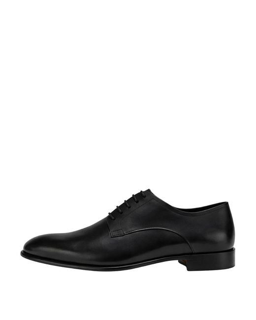 Franzese Collection Black Derby Lace-Ups for men