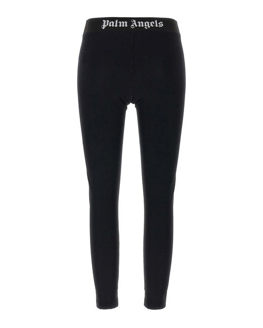 Palm Angels Blue Classic Logo Leggings