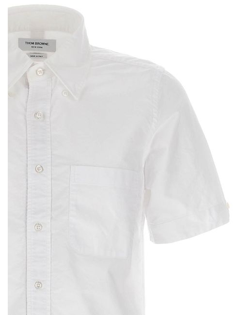 Thom Browne White 'Button Down' Shirt for men