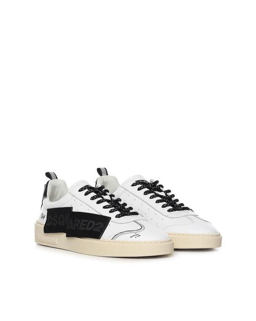 DSquared² Natural Leather Rider Sneaker for men