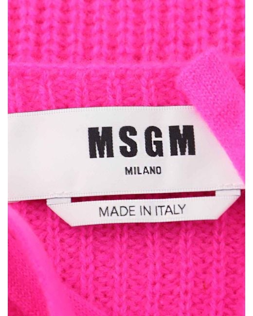 MSGM Pink Asymetric Pull