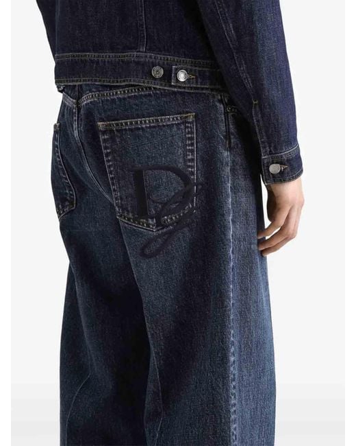 Dolce & Gabbana Blue Trousers for men