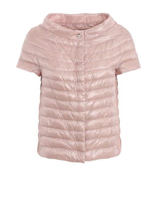 Herno Pink Margherita Nylon Puffer Jacket
