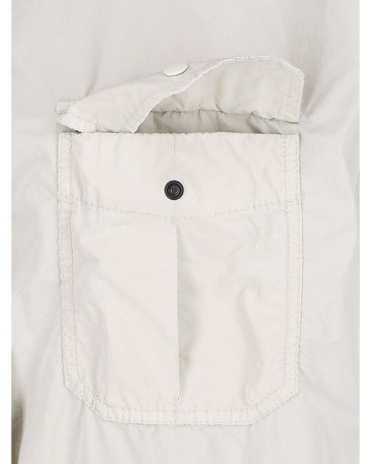 Aspesi White Buttoned Jacket