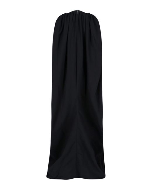 Duran Lantink Black Draped Maxi Dress
