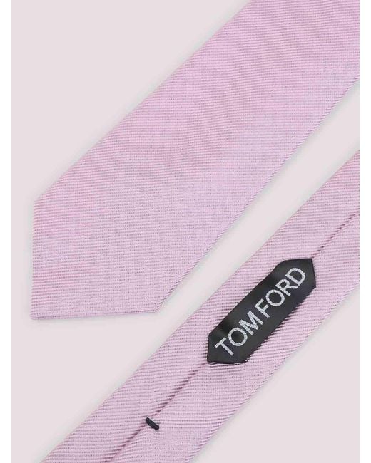 Tom Ford White Solid Tie for men