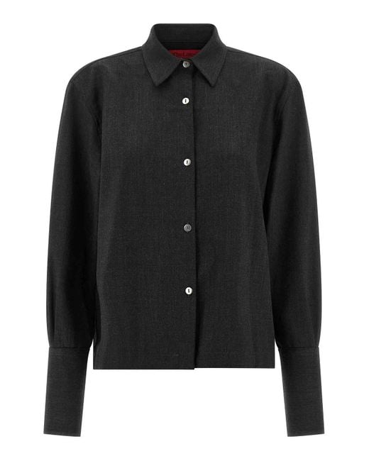 Thelatest Black Mlange Shirt