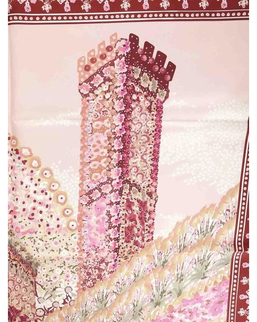 Sciarpa Di Seta di Ferragamo in White