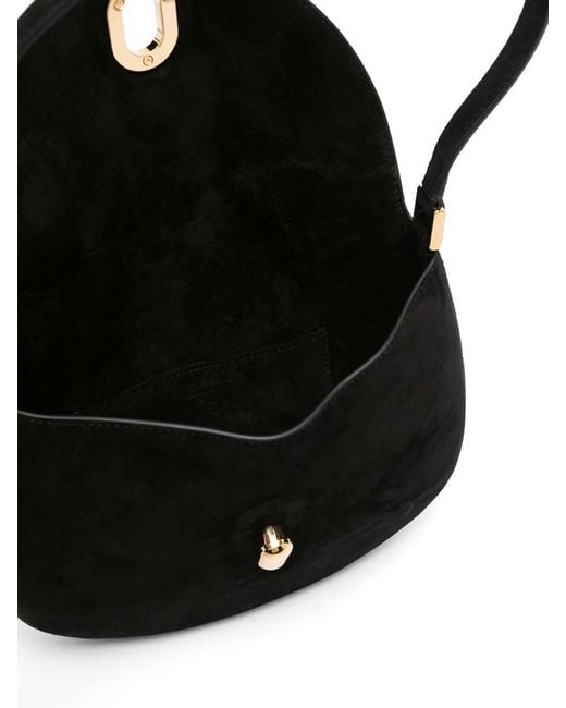 SAVETTE Black Small Tondo Hobo