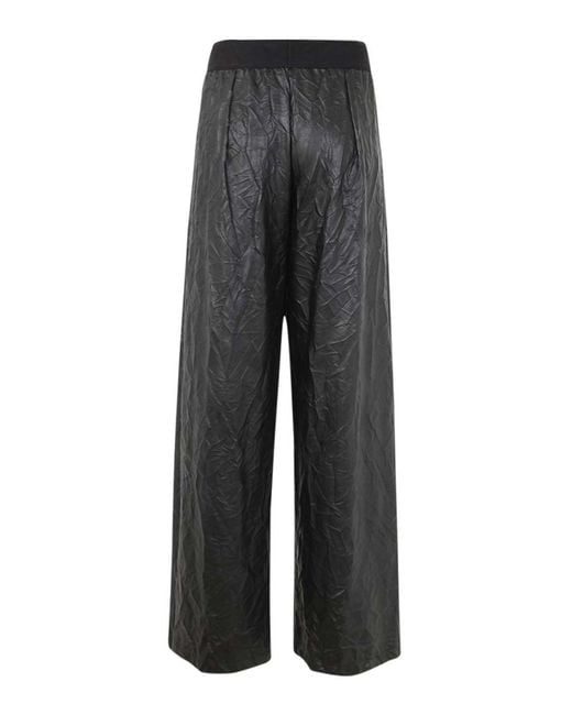 Maria Calderara Gray Long Trousers