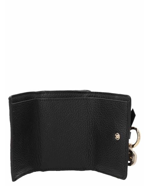 Chloé Black Mini Tri Fold Wallet