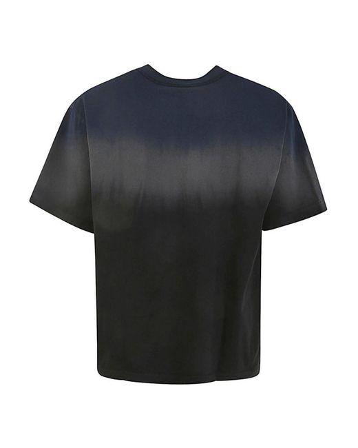 Sacai Black Dip Dye T-shirt for men