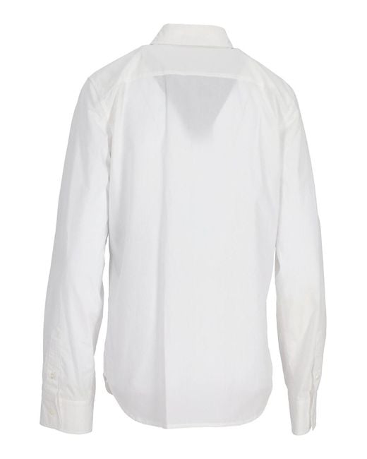 Ann Demeulemeester White Cotton Shirt