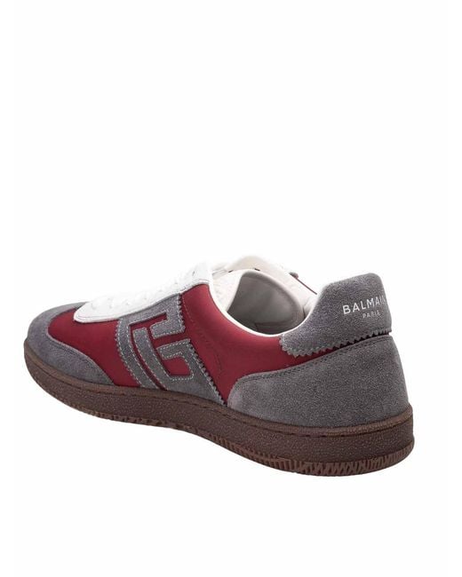 Balmain Purple Swan Sneakers for men