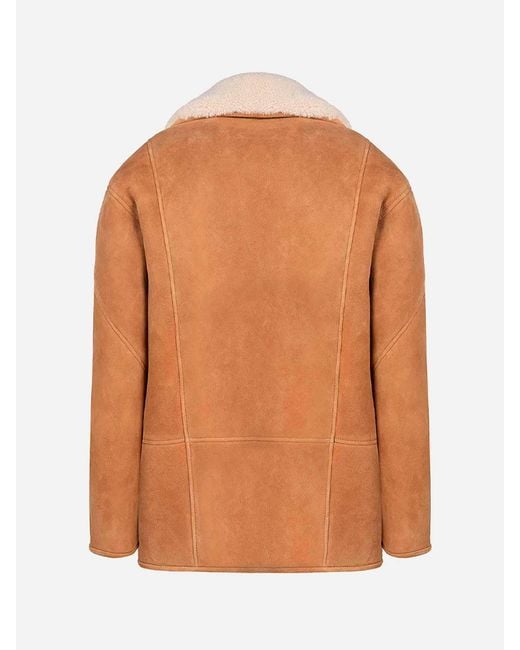 Blazé Milano Brown 'Tatoosh Shearling' Coat
