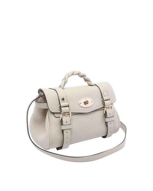 Mulberry White Mini Alexa Handbag