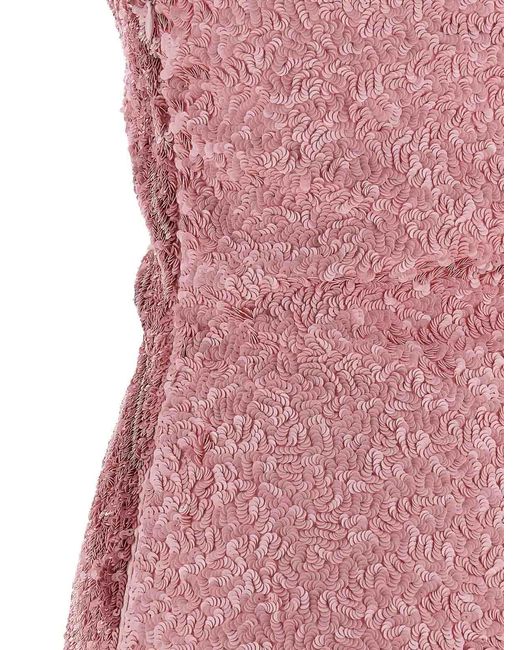 Balmain Purple Sequin Dress