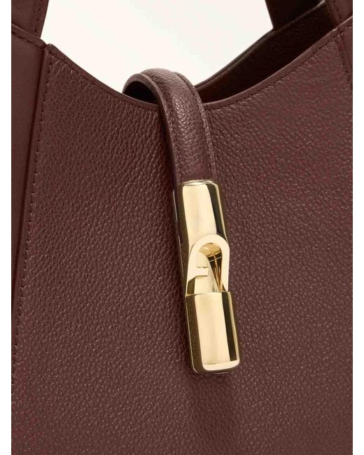Furla Brown Goccia S Tote Handbag